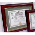 11"x14" Cherry Hardwood Executive Certificate Frame w/ Double Matboard
